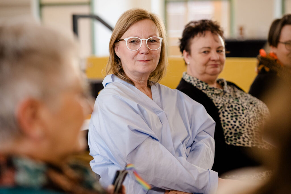Workshop Selbstfürsorge für Frauen mit Selma Reese und Ramona Bannert im Kreativwerk Hennigsdorf. Foto: Steffi Rose